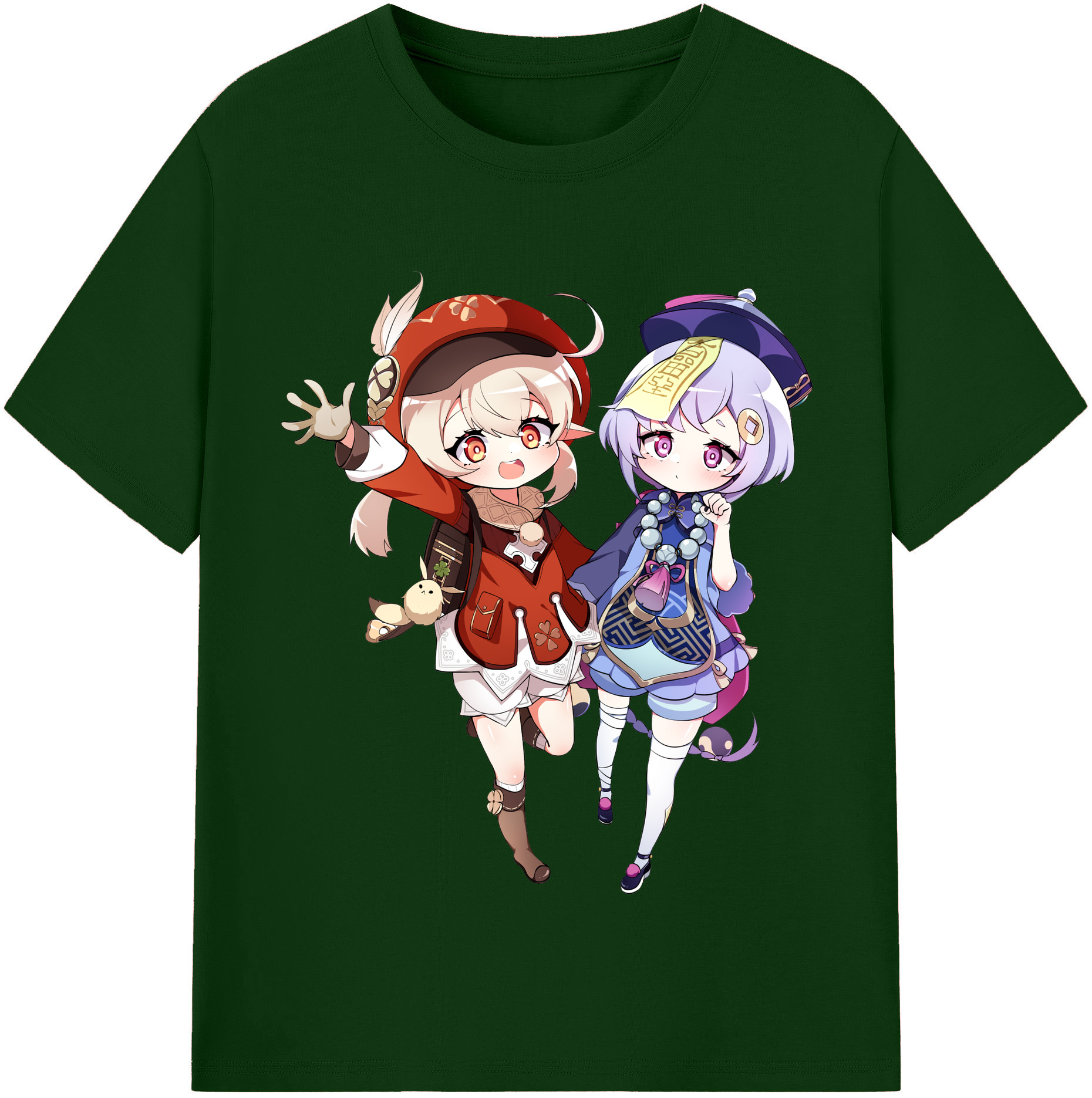 げんし神 七七 なな  genshin Nana 綿100％半袖Tシャツ（フロントプリント）